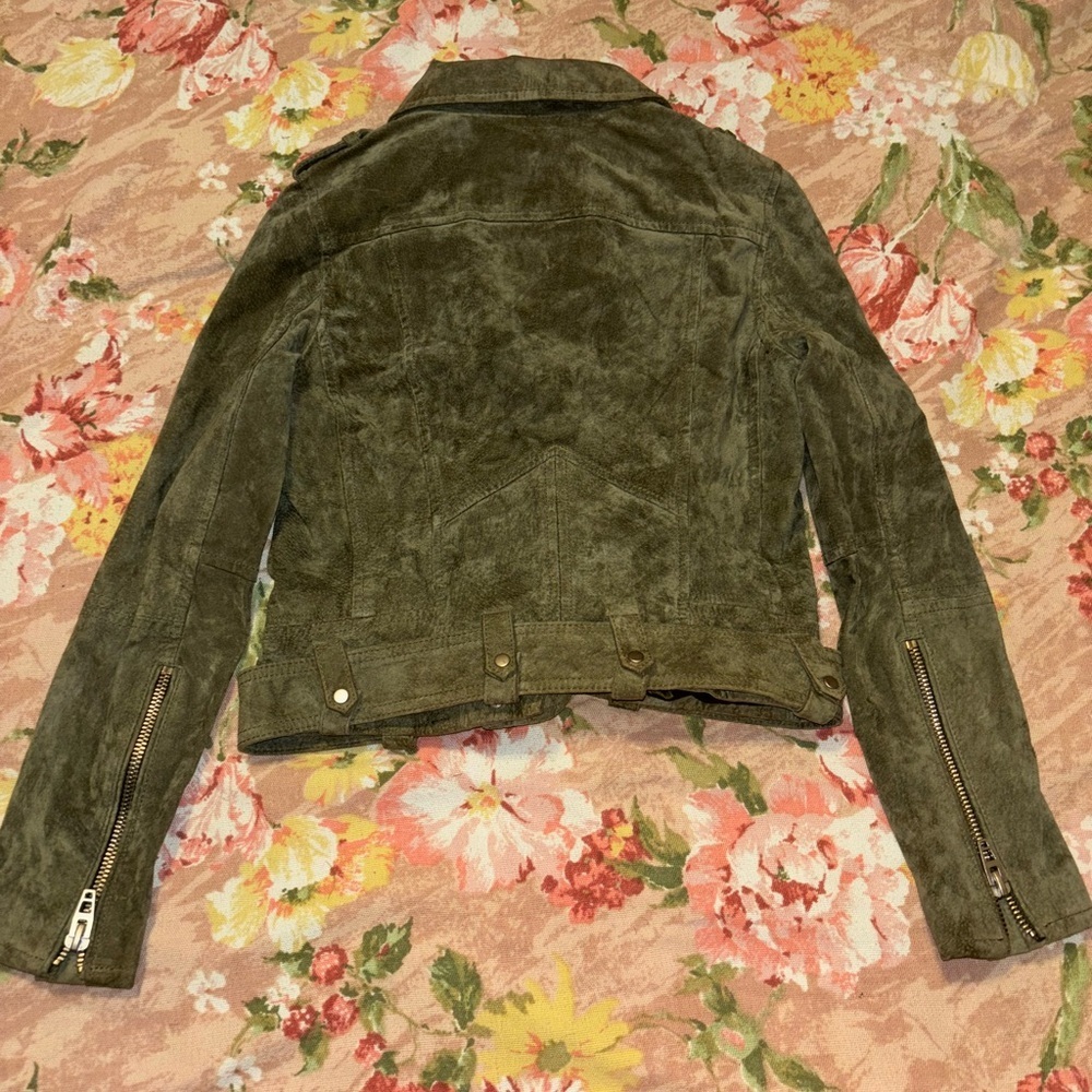 Chelsea & Violet sage green suede leather jacket - Picture 4 of 6
